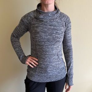 Athleta Spacedye Cowlneck Pullover Sweater